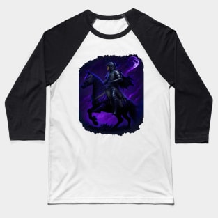 "Warrior of the Night: A Magical Warrior Embracing Splendor" Baseball T-Shirt